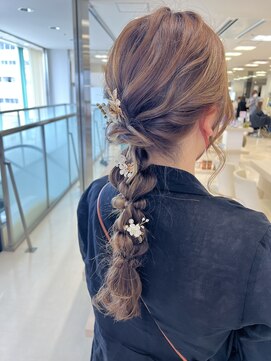 ケンジ 平塚ラスカ店(KENJE) 編みおろし/神奈川ヘアセット/結婚式ヘア