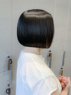 ロンド ロワール 門前仲町(Lond Loire) ボブショートボブ縮毛矯正ベージュグレージュ門前仲町