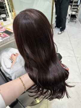 六本木美容室 白金店 大人綺麗 艶感ラベンダーピンクカラー