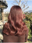 ブリーチなし!ワインレッドカラー  ayaka