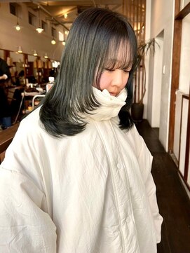 モク 大阪梅田店(MOK) 【顔まわりカット】ウルフレイヤー