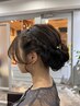 パーティヘアセット4000円