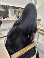 モリオフロムロンドン 大宮店(morio from London)&nbsp;ダークバイオレット×ゆるふわロング 「村田」