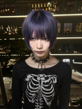 ベレーザ 渋谷(BELEZA) 15572ブリーチ&ダブルカラーラベンダーパープルフショート