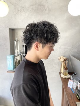 ロンドカスティーヨ 四日市(Lond castillo) シャドウパーマ/ツーブロックマッシュ/メンズパーマ/メンズ/眉毛