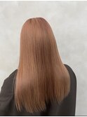 20代30代縮毛矯正ロング、秋カラー