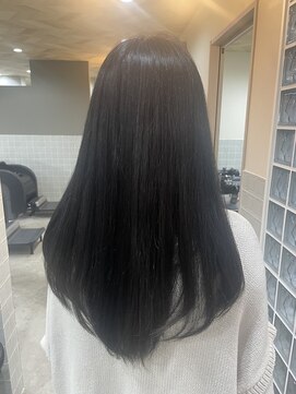 ボアップ 新居浜店(boappu) #暗髪カラー#カラー#ワンカラー#透け感カラー