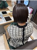 【kum川越】グレージュ×ミニボブ
