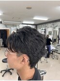 オールバック風2ブロック