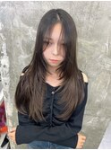 韓国オルチャンレイヤーカット透明感カラー顔まわり前髪カット