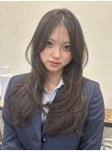 韓国風/レイヤー/前髪カット/オリーブ/透明感/ハッシュカット