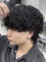 ノードオム 栄(NODE HOMME)&nbsp;波巻きスパイラルパーマツイストスパイラルパーマウルフ名古屋栄