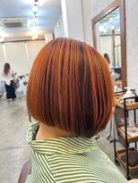 ヘアメイク デザート(HAIR MAKE DESART)&nbsp;佐藤洋一【アンブレラカラー×オレンジヘア】