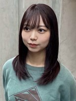 アース オーセンティック 三鷹店(EARTH Authentic) レイヤーカット×カシスブラウンカラー