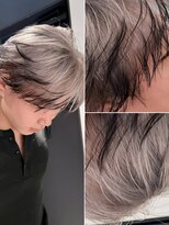 オメガ 渋谷(OMG)&nbsp;エンドカラー　シルバー×ブラック