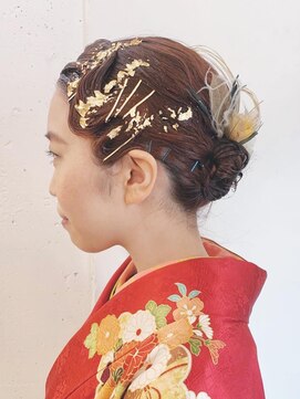 カゼ ダイカンヤマ Kaze DAIKANYAMA 着物ヘア*modann arrange