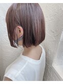 [CAMON. ]#カシスカラー#ブリーチ無し#切りっぱなしボブ