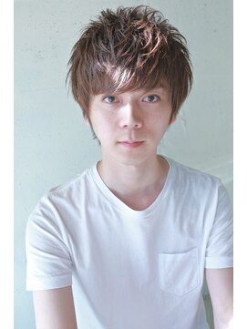 コンビネーション(combination) メンズショートアッシュベージュモテ髪束感流行絶壁解消骨格補正