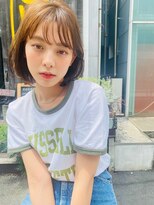 ロジッタ(ROJITHA)&nbsp;【ROJITHA原宿表参道】まるみボブ×キャメルベージュ