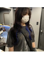 ボアップ 京橋店(boappu)&nbsp;#ロングヘア　#青インナー　#プルエクステ