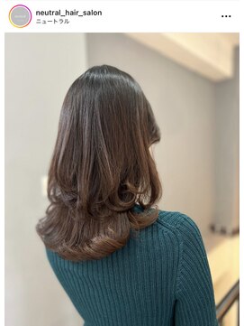 ニュートラル(neutral) 【neutral】レイヤーカットとトリートメントと