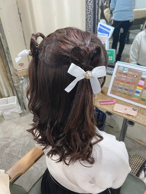 ヘアセット/ヘアメイク/巻きおろし/逆毛/卒業式[新宿/新宿駅]