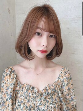 ロンド クラン 岡崎(Lond Clan) インナーベージュでフェミニン風韓国ボブ