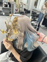 シェイロ(Cielro)&nbsp;ホワイトベージュ×インナー水色