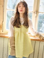 ネオリーブカフ 鶴ヶ峰店(Neolive caff)&nbsp;顔まわりレイヤーに、ナチュラルなウェーブ