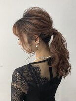 小森谷シアーカラーカールエアリーロング美髪ピンクブラウンg127