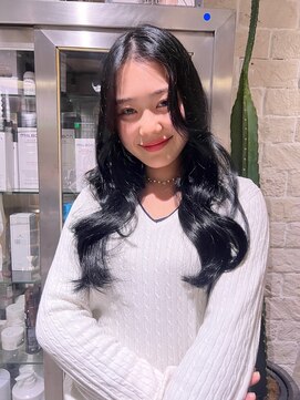 ウム(UMM) 韓国スタイル ブルーブラック