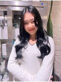 韓国スタイル ブルーブラック