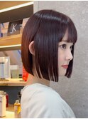 ◇ボブ 縮毛矯正 顔周りカット 表参道 髪質改善
