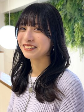 ビューブルー 亀戸錦糸町(VIEW BLUE) ◎ 美髪カールシアーカラーエアリーロングセミディ