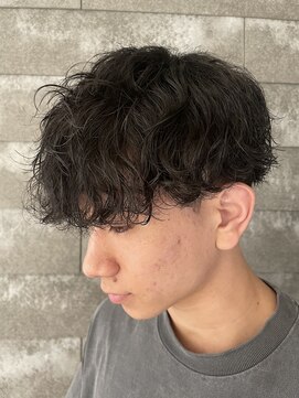 ニアウ 伊勢崎連取店(Niau) メンズマッシュツイストスパイラルパーマメンズパーマ