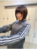 ◎ショートレイヤーボブウルフ縮毛矯正10代20代30代