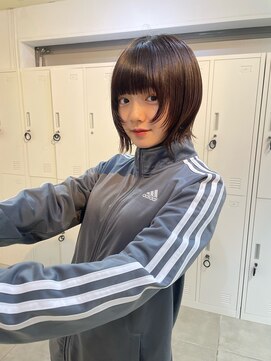 メゾンアクア 表参道(Maison ACQUA) ◎ショートレイヤーボブウルフ縮毛矯正10代20代30代