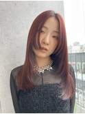髪質改善縮毛矯正ブリーチなしダブルカラーレイヤーカット仙台