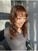 前髪パーマ