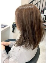 ドクターズサロン レラパール&nbsp;レイヤーカット/透け感/ベージュカラー/大人可愛い/こなれミディ