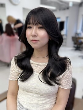 ハピネス 梅田茶屋町店(HAPPINESS) 韓国風/レイヤーカット/顔周り/顔まわり/髪質改善/ベージュ