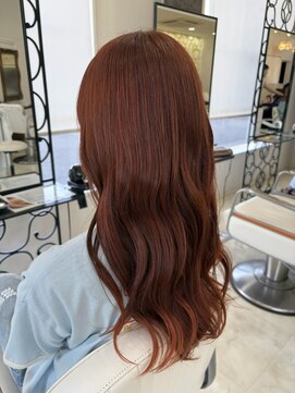 ラプトヘア(Rapt.HAIR) ブリーチなし!艶カラーで派手にオレンジ☆+°