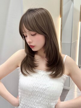 パルス ヨコハマ(PULSE yokohama) 韓国ワンカールレイヤーカットヘーゼルベージュ