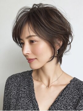 ハーツ(Heart's) 白髪ぼかしカラー×ショートボブ