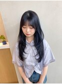 ブリーチなしブルーブラック
