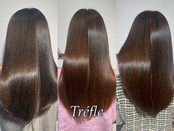 トレフ(Trefle)の写真/【府中/ダブルカラー/ブリーチ/髪質改善】ストレートパーマ、縮毛矯正、酸性縮毛矯正等のMENUでお悩み改善!