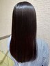 【生えグセ/前髪割れ/毛流れ改善】カット+縮毛矯正+TOKIKATA ¥19,600