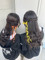 スタジオカラー(Studio Color)&nbsp;編み込み×お花ヘア