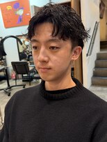 ノラ ヘアーサロン(NORA HAIR SALON)&nbsp;【石山】メンズショートパーマ(アクティブショート)