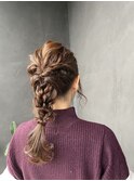 大人上品な編みおろしアレンジ